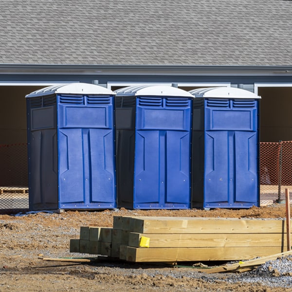 how often are the porta potties cleaned and serviced during a rental period in Dasher GA